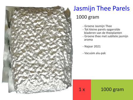 Jasmijn Thee Parels, 1000gr