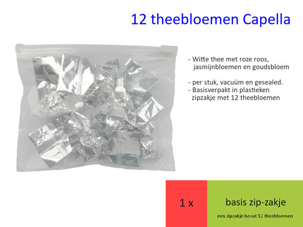 12 theebloemen Capella - zip-zakje