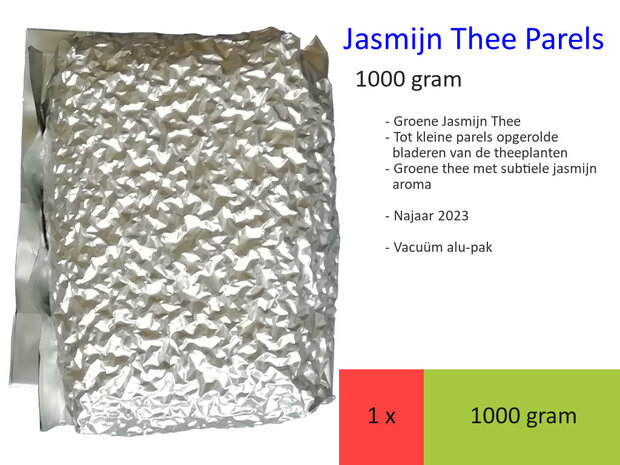 Jasmijn Thee Parels 1000 gr